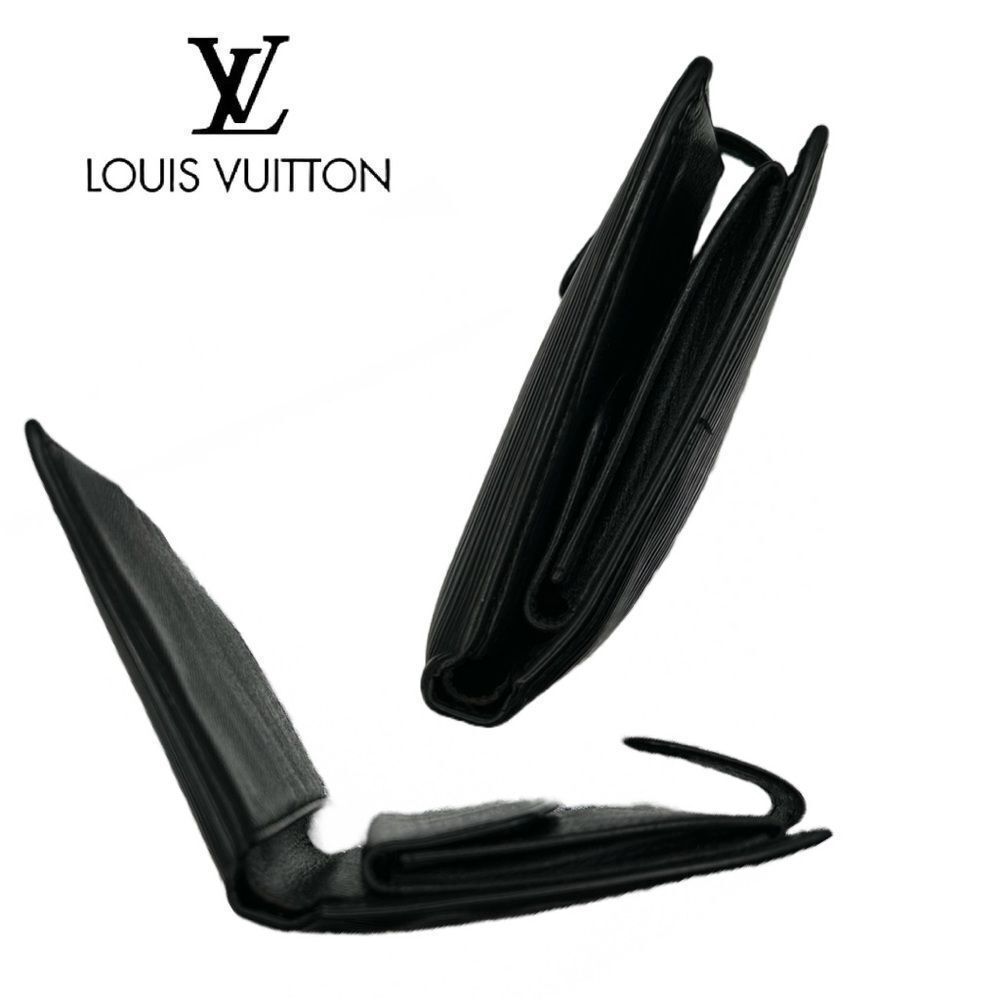 Louis Vuitton VINTAGE 1997 Epi Black Leather Bifold Compact Wallet - Picture 6 of 9